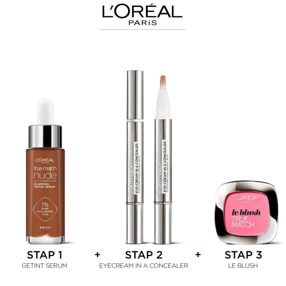 L'Oréal Paris True Match Nude 5-6 Medium Tan Plumping Tinted Serum