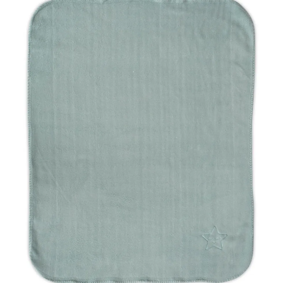 Lorelli Fleece Mint Star 75x100cm Wiegdeken