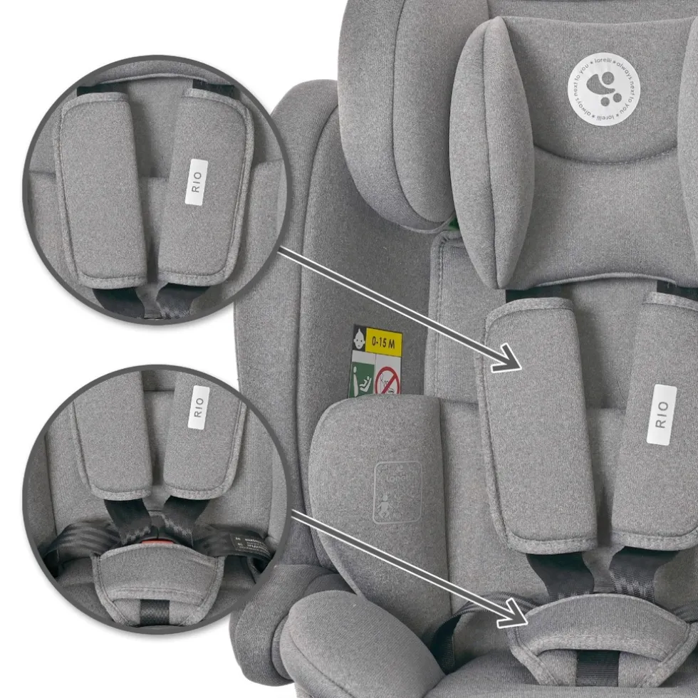 Lorelli Rio Grey 76-150 cm i-Size Autostoel