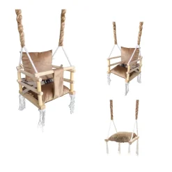 Lovegifts Luxe Houten 3 in 1 Meegroei Babyschommel en Kinderschommel