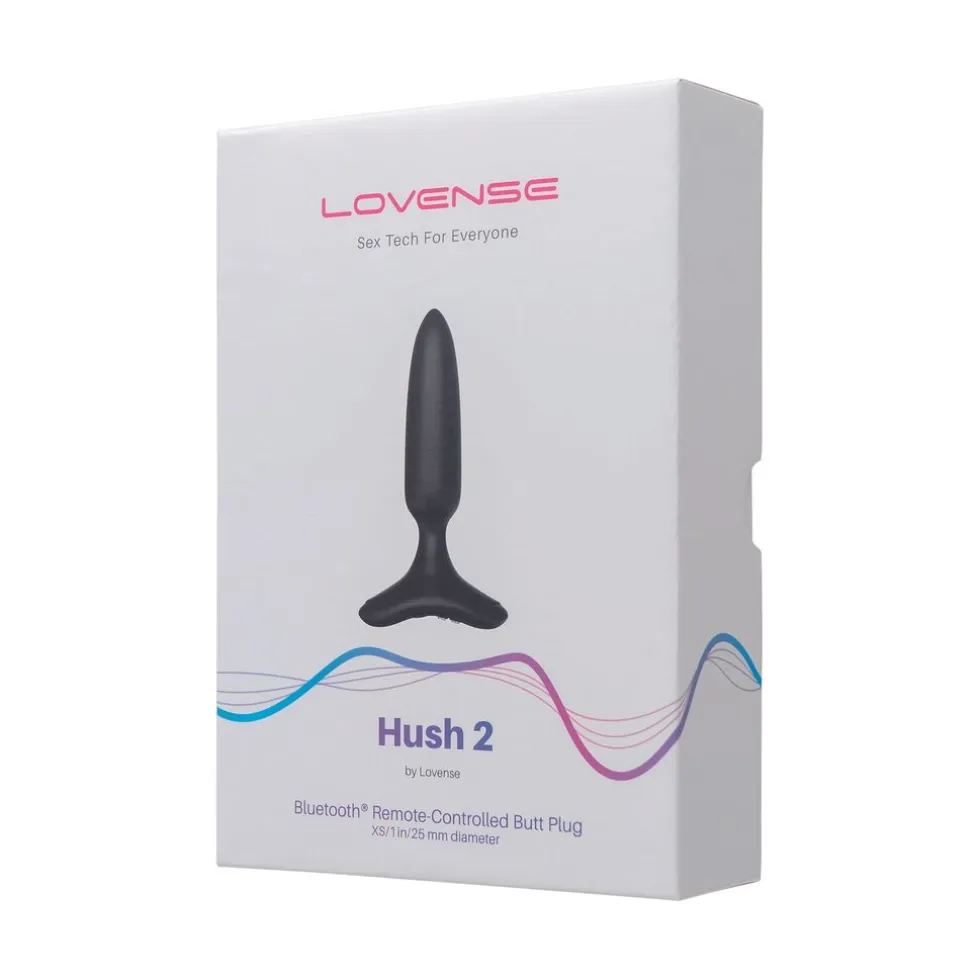 Lovense Hush 2 Vibrerende Anaal Plug App Controlled dia 25 mm