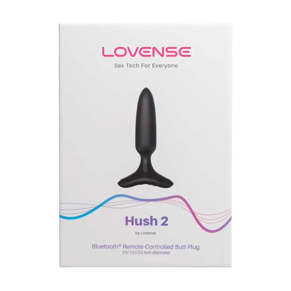 Lovense Hush 2 Vibrerende Anaal Plug App Controlled dia 25 mm