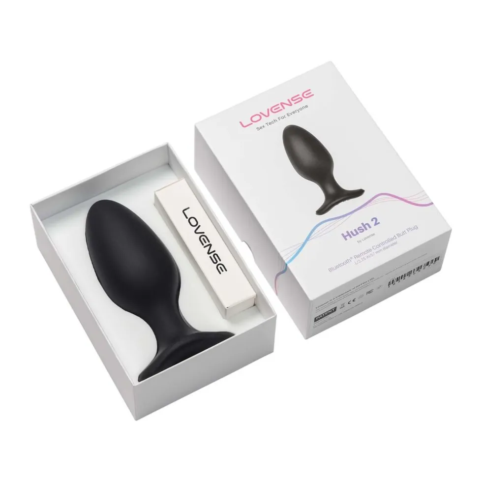 Lovense Hush 2 Vibrerende Anaal Plug App Controlled dia 57 mm