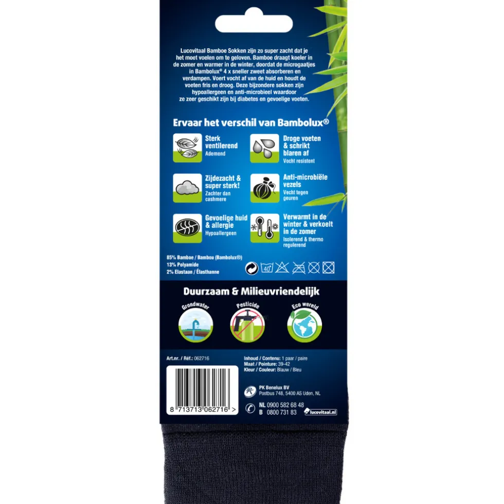 Lucovitaal Bamboe Sokken Lang
