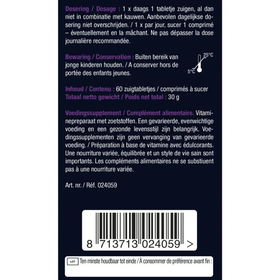 Lucovitaal Biotine Forte 10.000mcg Zuigtabletten