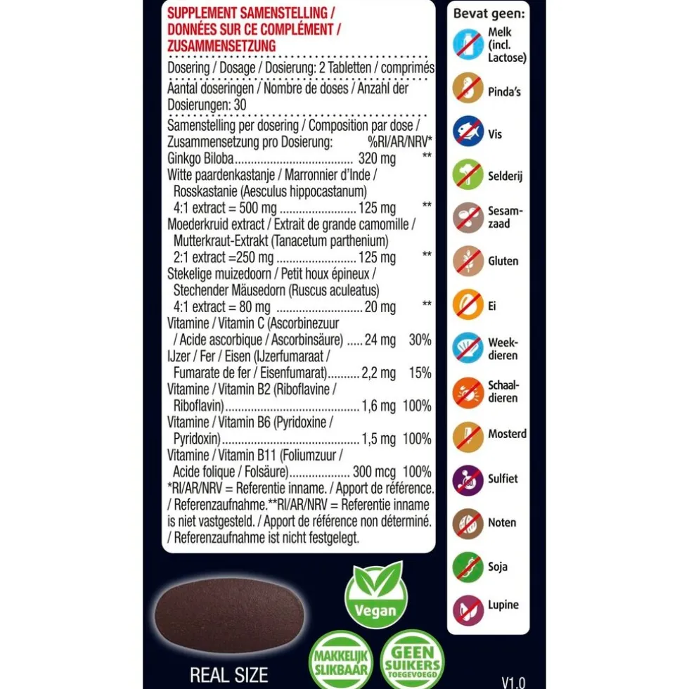 Lucovitaal Bloedcirculatie Support Tabletten