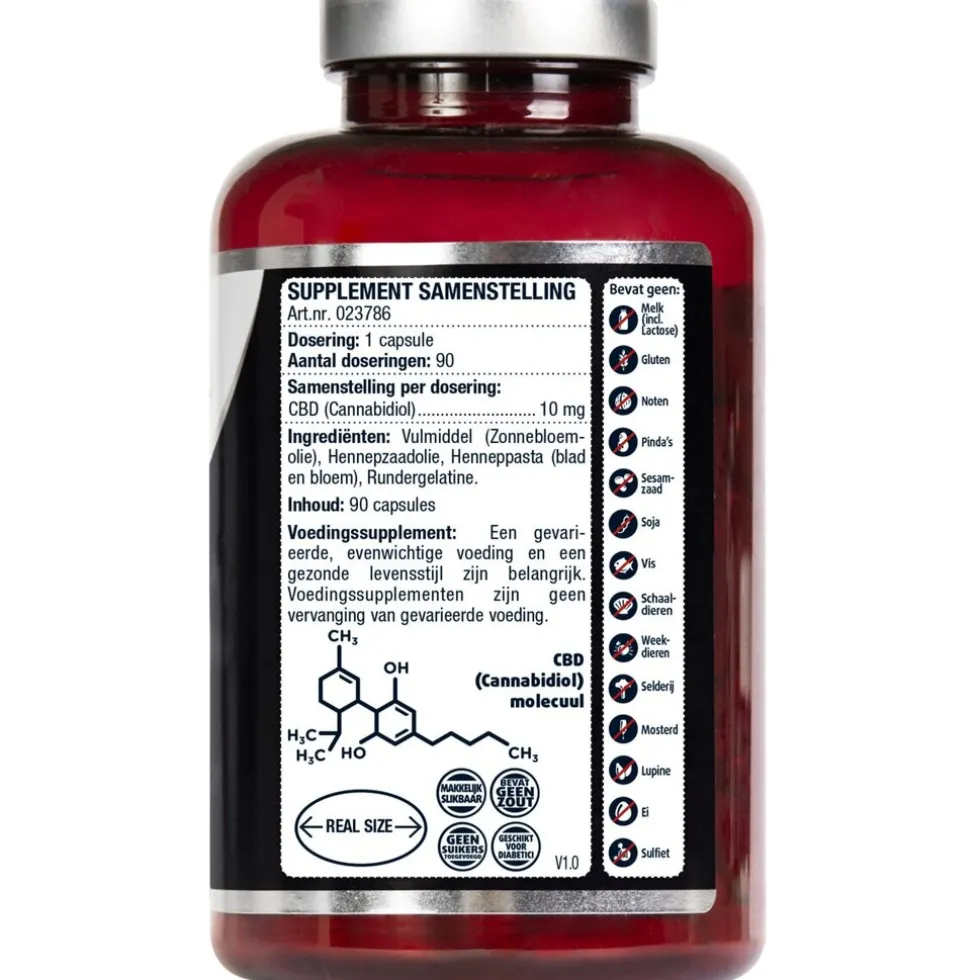 Lucovitaal CBD 10mg Cannabidiol Capsules