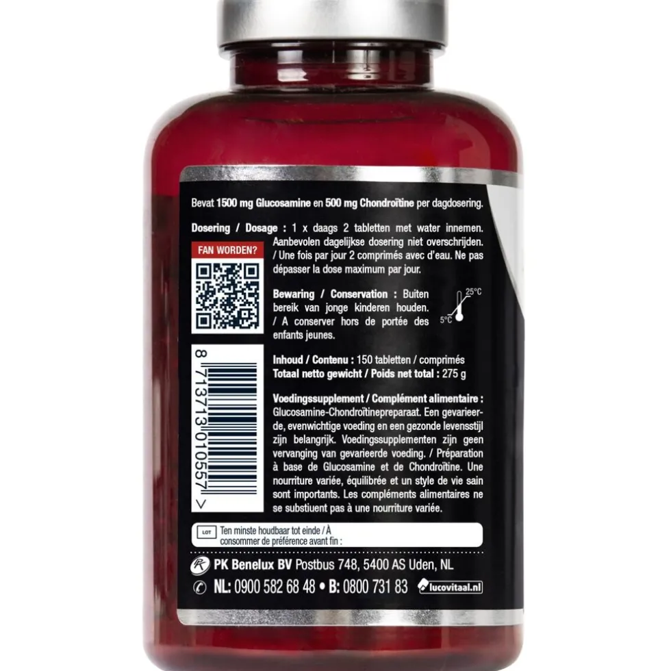 Lucovitaal Glucosamine Chondroitine 1500/500mg Tabletten
