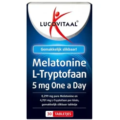 Lucovitaal Melatonine L-Tryptofaan 5mg Tabletten