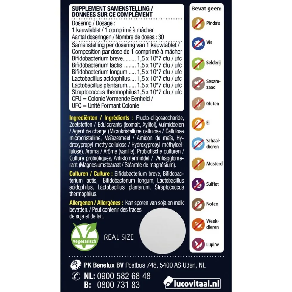 Lucovitaal Probiotica Mix Van Zes Bacteriële Stammen