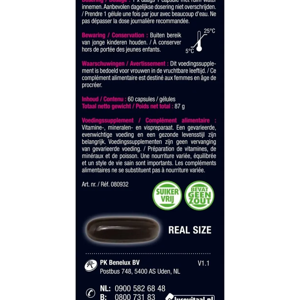 Lucovitaal Vruchtbaarheid Support Vrouw Capsules