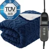 Luvego Elektrische Bovendeken Warmtedeken XL met Fleece/Sherpa