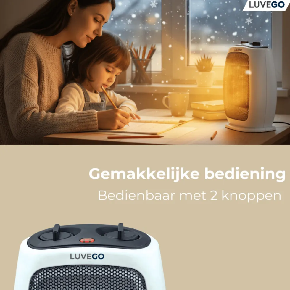 Luvego Elektrische Kachel 1800W