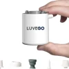 Luvego luchtbed pomp MINI PUMP - Oplaadbare luchtbedpomp - 400LM lantaarn - 3-in-1