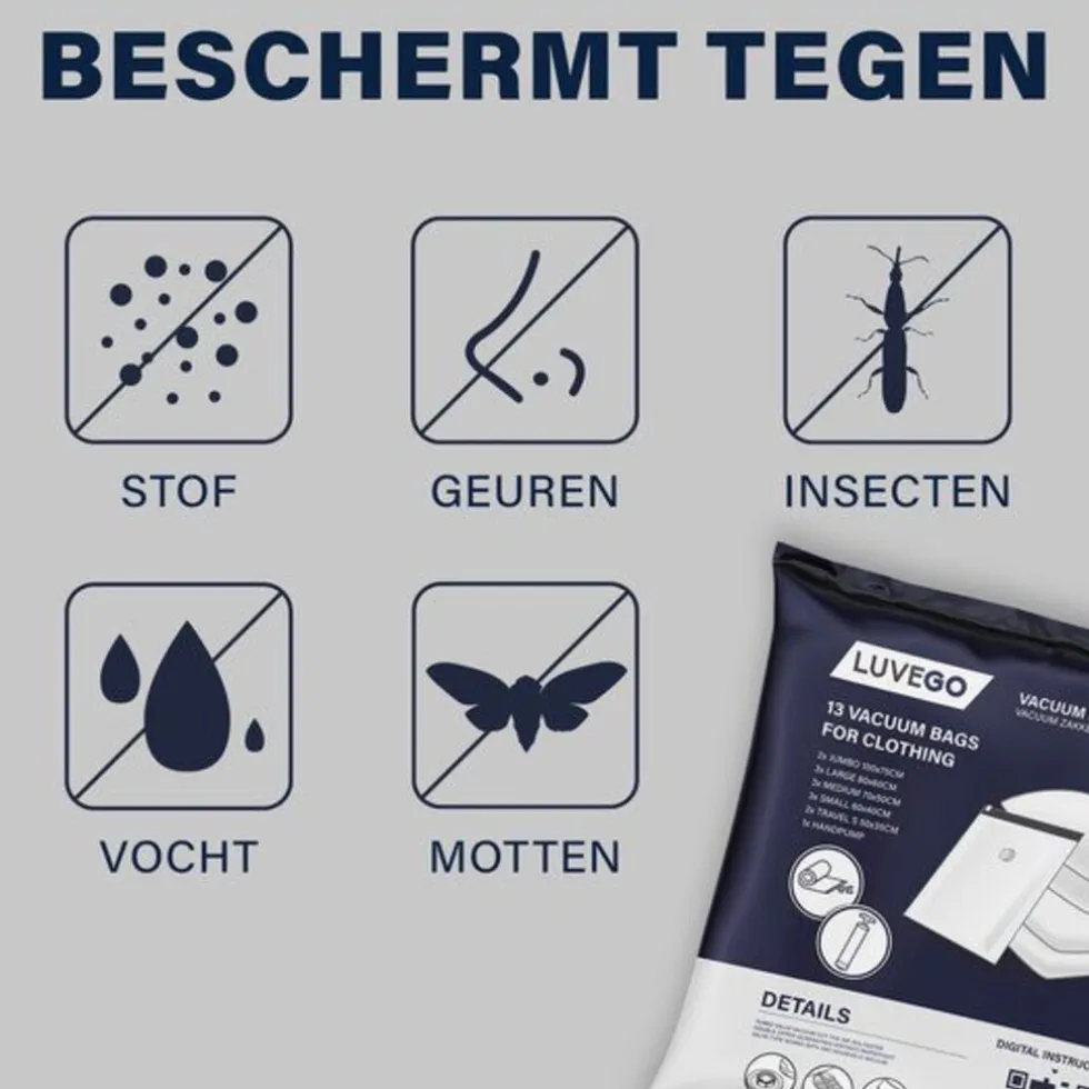 Luvego 13-Pack Vacuümzakken