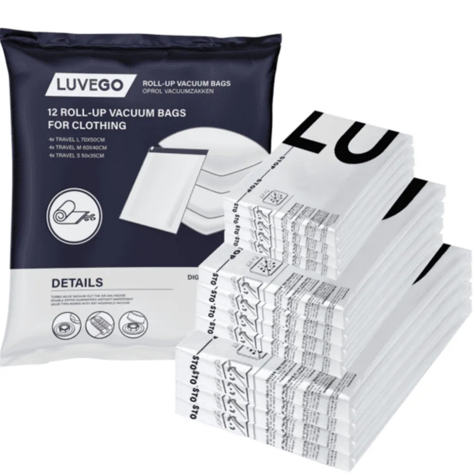 Luvego Vacuüm Oprolzakken 12-Pack
