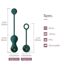 Magic Motion Duo Smart Kegel Vibrator met Gewichtenset