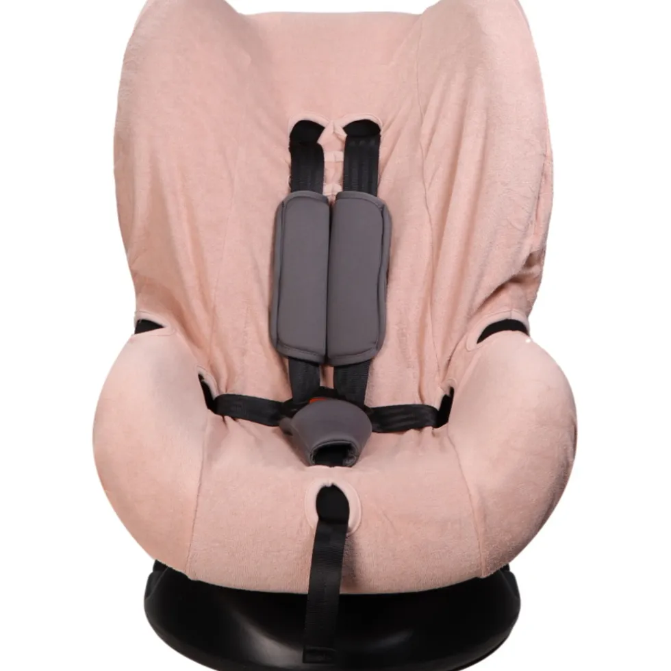 MamaLoes Badstof Light Pink Groep 1+ Autostoelhoes