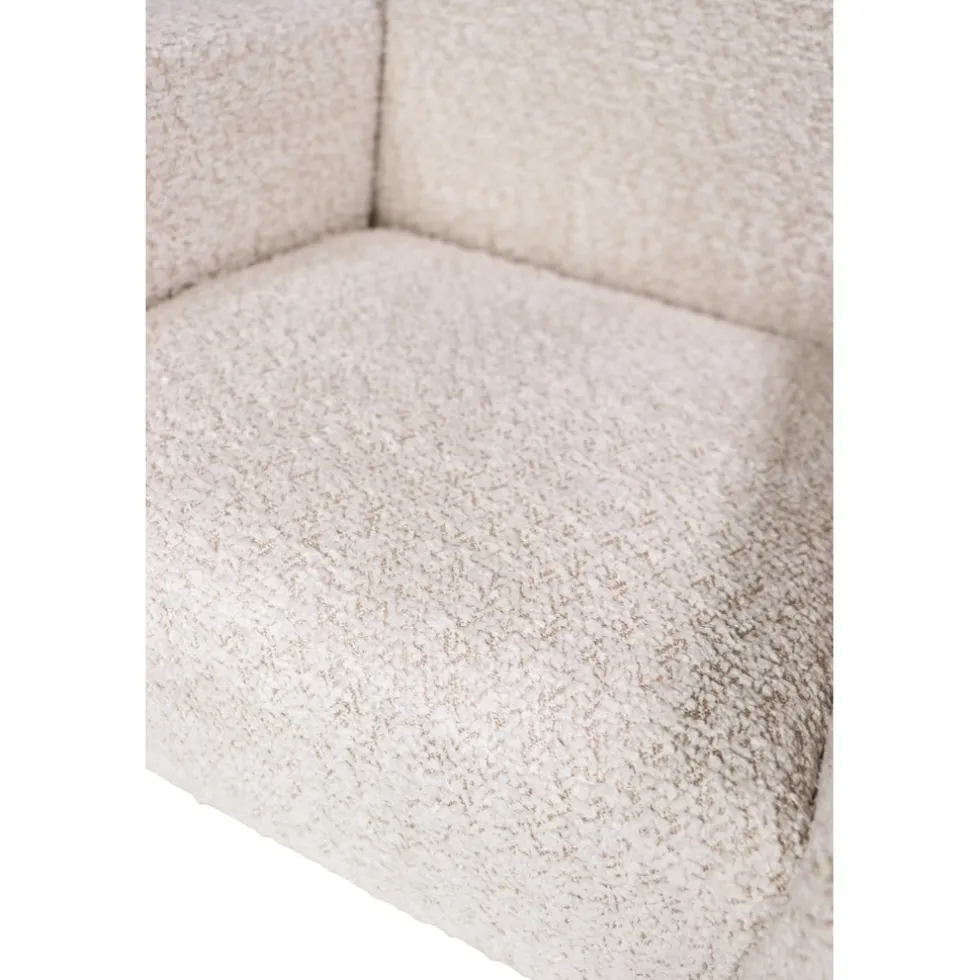 MamaLoes Jamie Beige Bouclé Kinderfauteuil