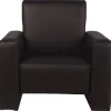 MamaLoes Jamie Zwart Leren Kinderfauteuil