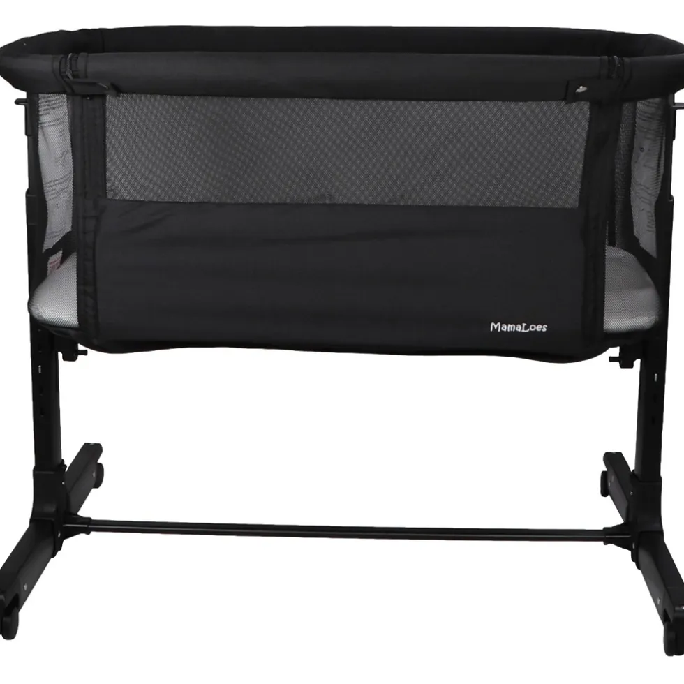 Mamaloes Noé Zwart Co-Sleeper Wieg aan Bed