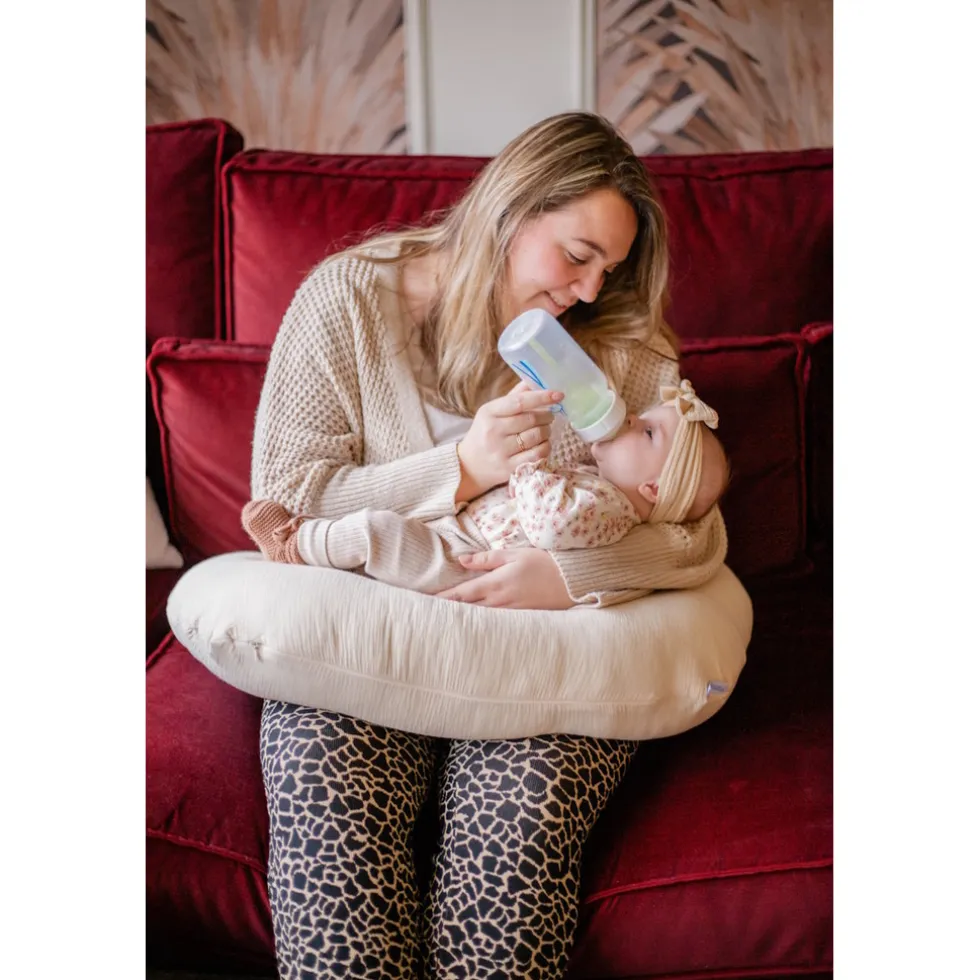 MamaLoes Soft Cotton Ecru Medium Voedingskussen