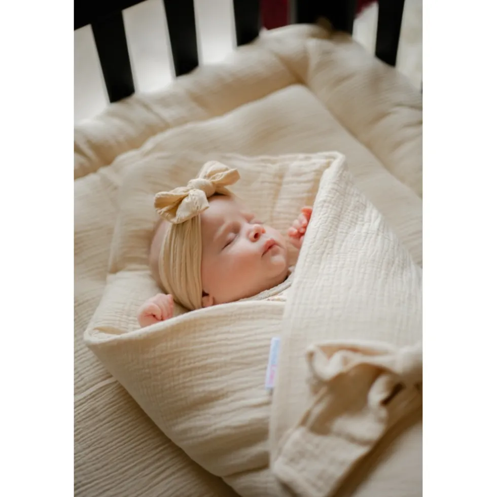 MamaLoes Soft Cotton Ecru 80 x 100 cm Boxkleed