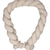 MamaLoes Soft Cotton Ecru 210 cm Braided Bedbumper