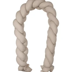 MamaLoes Soft Cotton Ecru 210 cm Braided Bedbumper