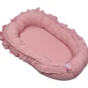 MamaLoes Soft Cotton Ruffle Licht Roze Babynest