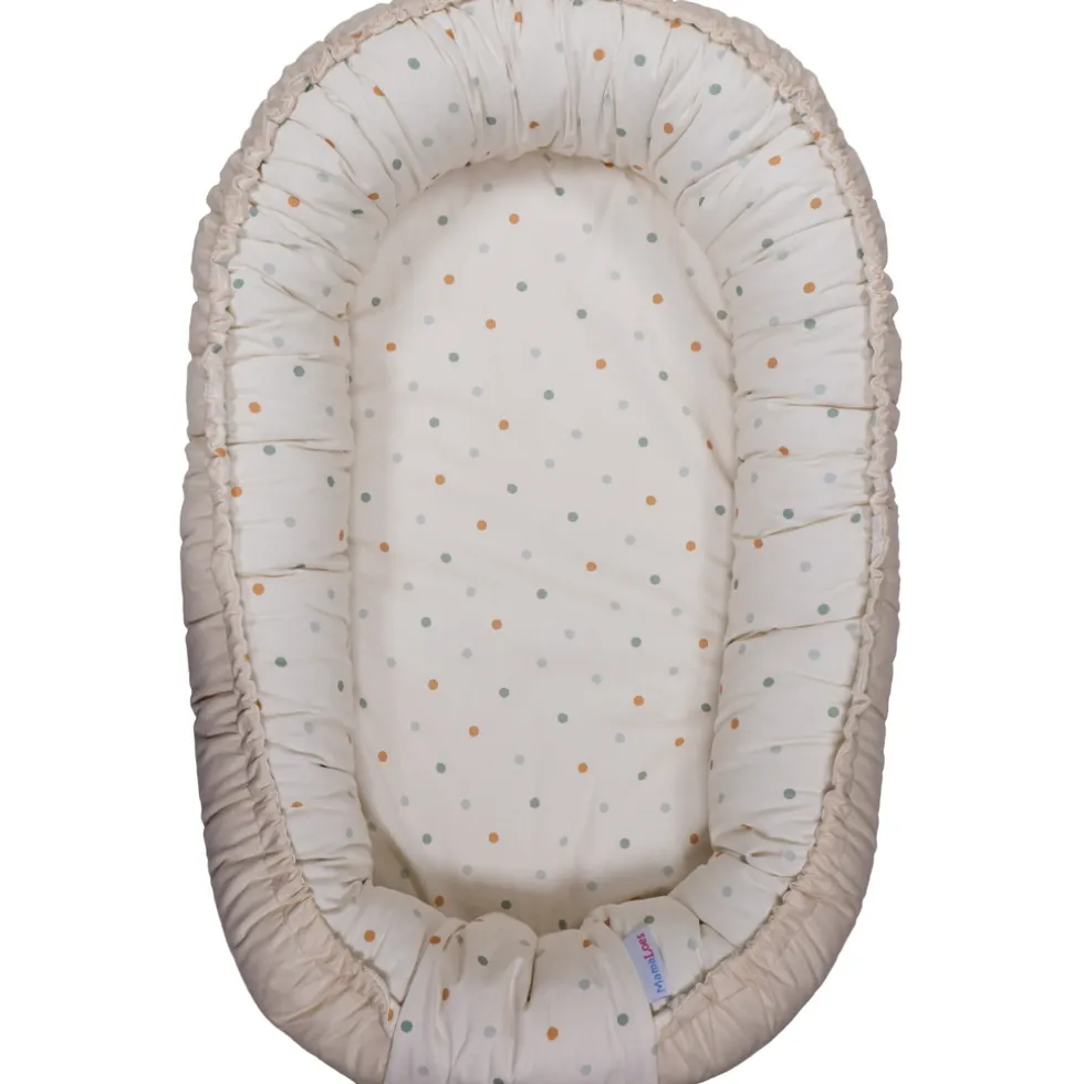 MamaLoes Stippen Omkeerbaar Babynest