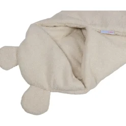 MamaLoes Teddy Boucle Naturel Multifunctioneel Wikkeldeken