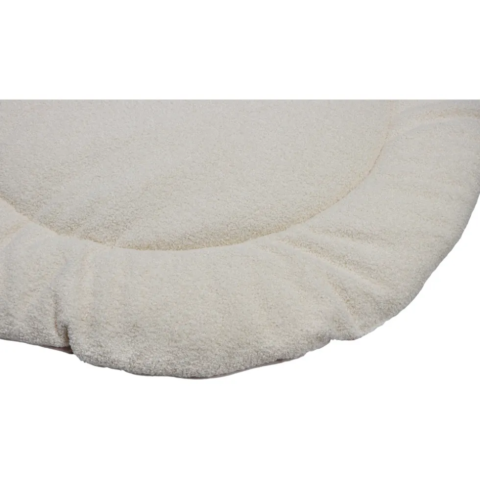 MamaLoes Teddy Boucle Naturel 90 cm Rond Omkeerbaar Boxkleed