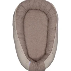 MamaLoes Teddy Boucle Nougat Omkeerbaar Babynest