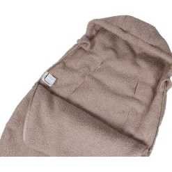 MamaLoes Teddy Boucle Nougat Autostoel Voetenzak