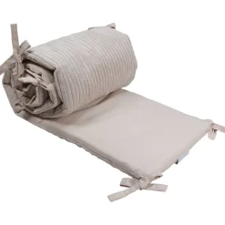 MamaLoes Velours Rib Beige 30 x 180 cm Bedbumper