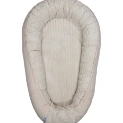 MamaLoes Velours Rib Beige Omkeerbaar Babynest