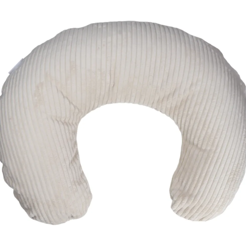 MamaLoes Velours Rib Beige Medium Voedingskussen
