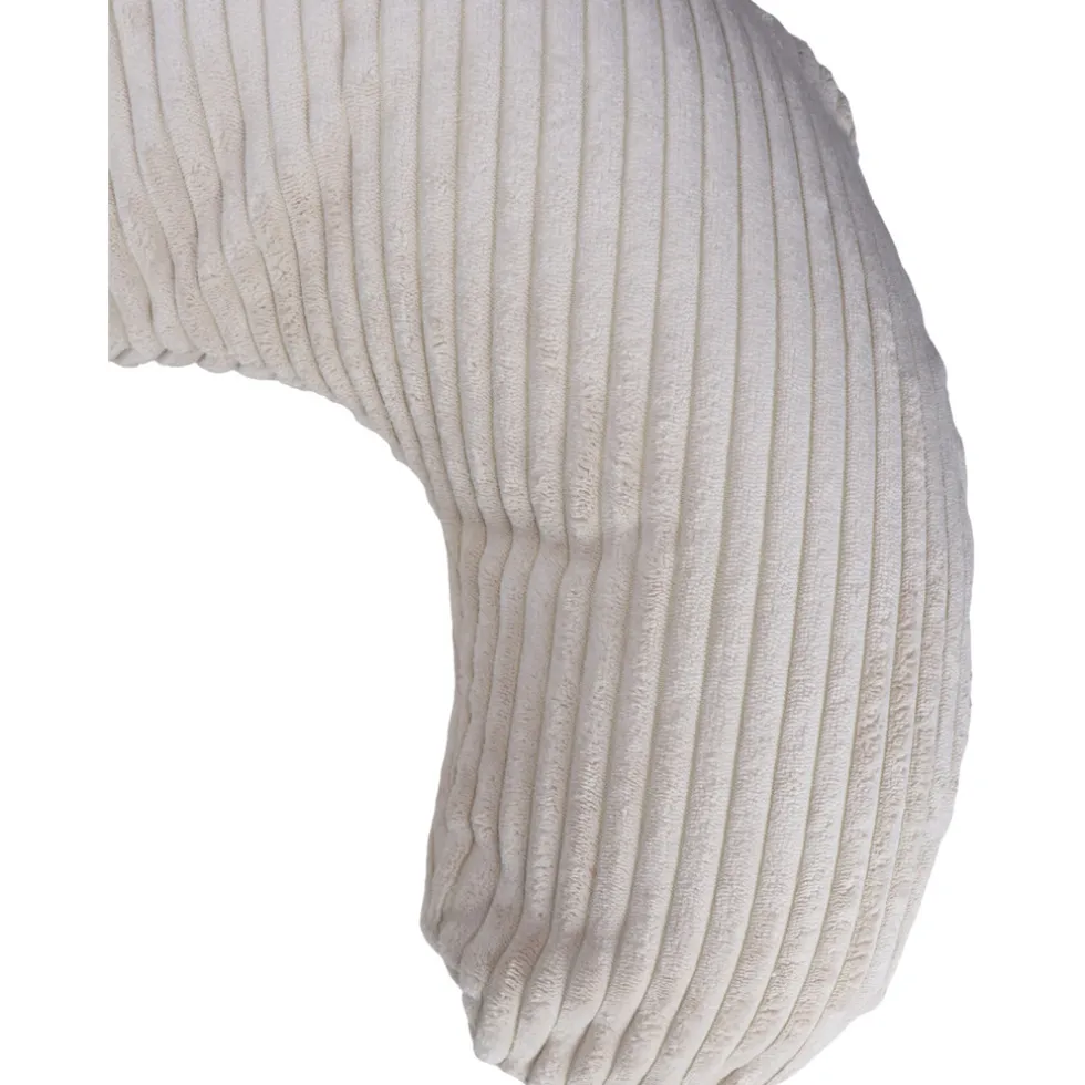 MamaLoes Velours Rib Beige Medium Voedingskussen
