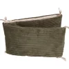 MamaLoes Velours Rib Groen 30 x 180 cm Bedbumper