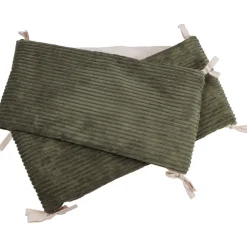 MamaLoes Velours Rib Groen 30 x 180 cm Bedbumper