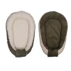 MamaLoes Velours Rib Groen Omkeerbaar Babynest