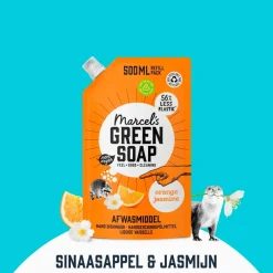 Marcel's Green Soap Orange & Jasmine Afwasmiddel Navulling