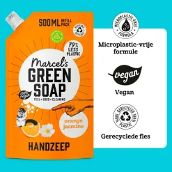 Marcel's Green Soap Sinaasappel & Jasmijn Handzeep Navulling