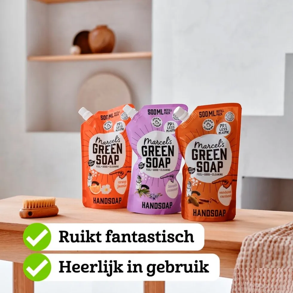 Marcel's Green Soap Sinaasappel & Jasmijn Handzeep Navulling