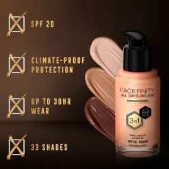 Max Factor Facefinity All Day Flawless C35 Pearl Beige Foundation