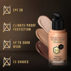 Max Factor Facefinity All Day Flawless N75 Golden Foundation