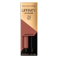 Max Factor Lipfinity Lip Colour 180 Spiritual 2-Step Longlasting Lipstick