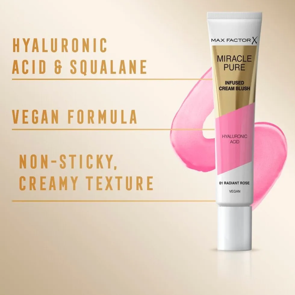 Max Factor Miracle Pure 001 Radiant Rose Infused Cream Blush