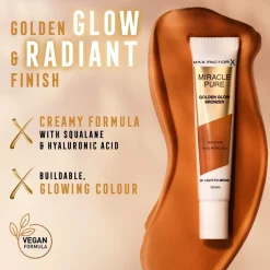 Max Factor Miracle Pure 001 Light-to-Medium Golden Glow Bronzer
